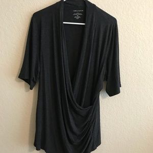 Slimming and Flattering Faux Wrap Top